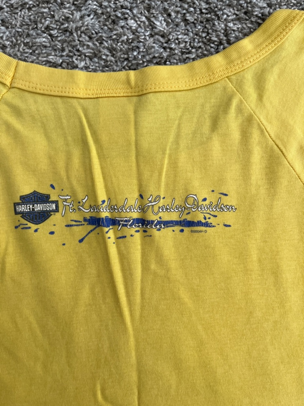 Harley-Davidson Yellow Vintage Sunflower Tank Top - Picture 4 of 4